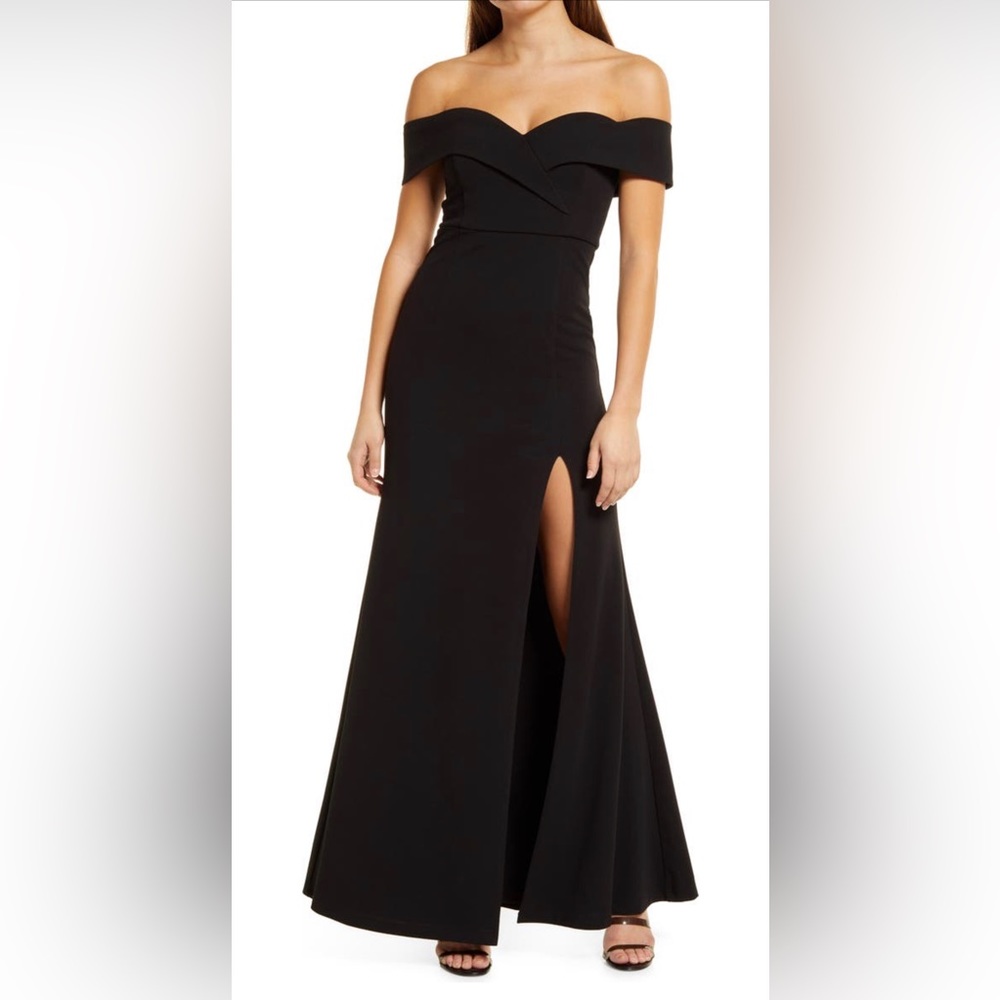 Off the shoulder prom dress